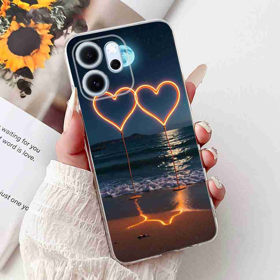 For Oppo Reno14 F 5G CPH27436.57" Case Colorful Butterfly Flowers TPU Soft Silicone Cover For Oppo Reno 14 F RENO14F Phone Cases