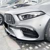 For 2019-2023 Mercedes Benz A Class W177 A45 A45S AMG Car Front Bumper Lip Lower Blade Auto Spoiler Splitter Body Kits Tuning