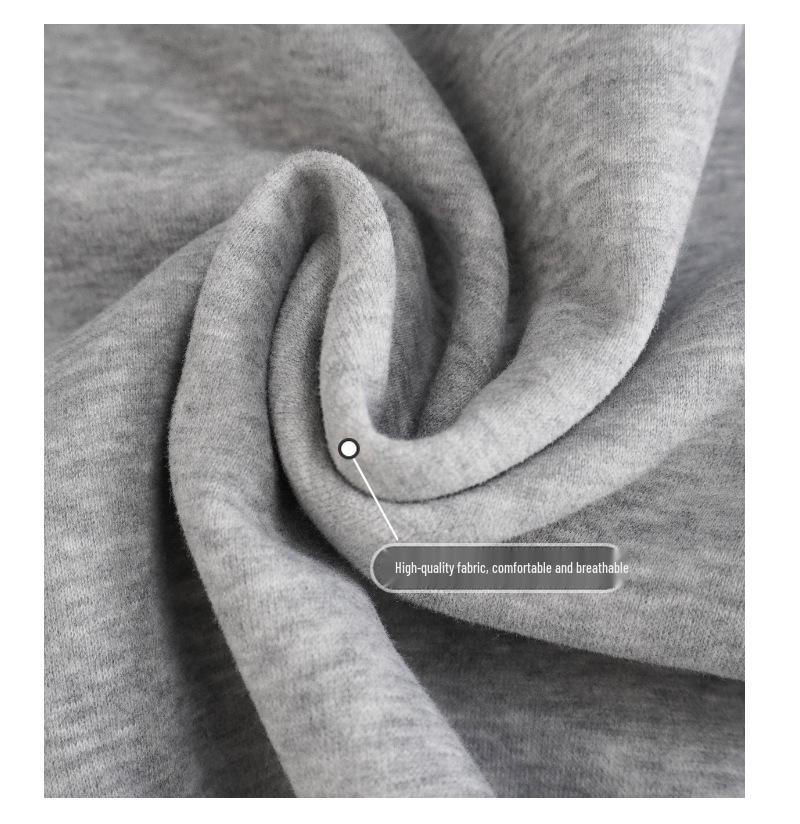 Модный женский свитшот с опущенными плечами - 2025 Huamian, с круглым вырезом, 320 г, свободный крой, пуловер, модная верхняя одежда