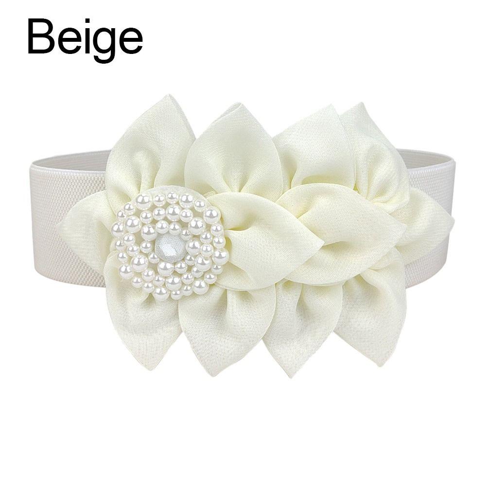 Широкий эластичный пояс с цветочной отделкой, декоративный ремень, изысканные поясные ремни, украшение для одежды