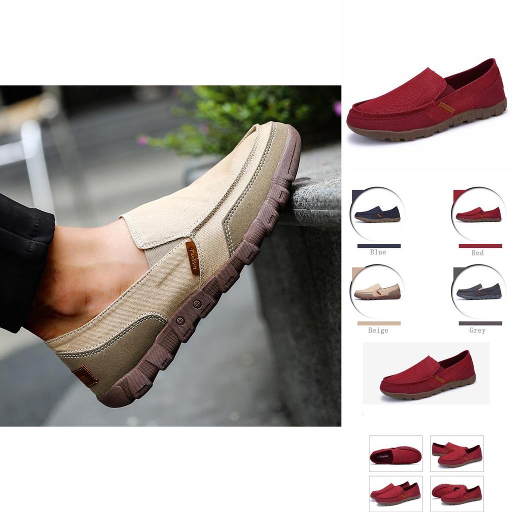 Versatile Men's Casual Canvas Shoes Ideal For Both Boating And Relaxation