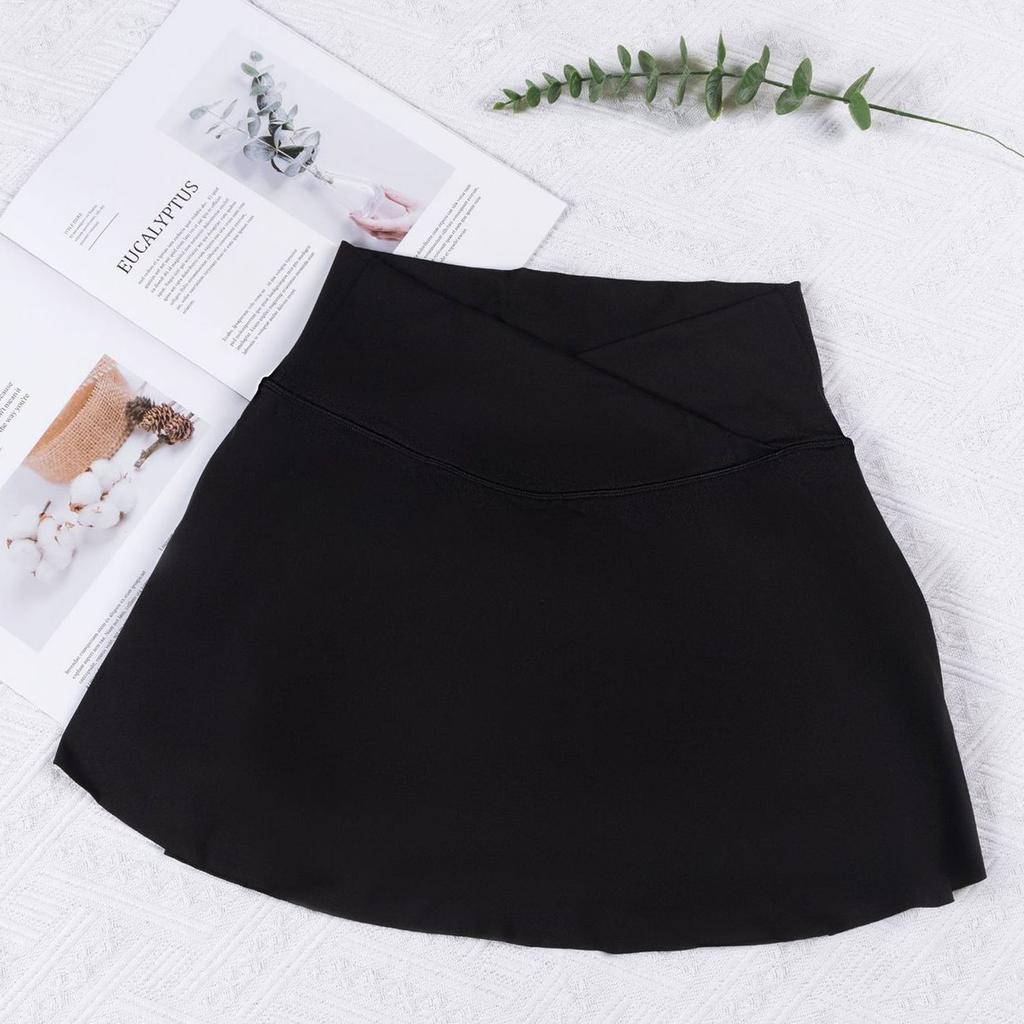Женская спортивная короткая юбка, шорты для йоги, брюки-юбка, теннисная юбка, уличная юбка для йоги с высокой талией