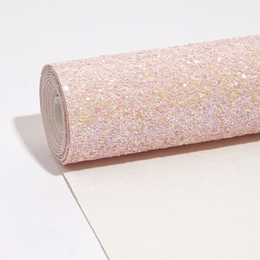 Colorful Glitter Glitter PVC Leather Fabric Sparkling Powder Faux Leather  DIY Hairbow Accessories