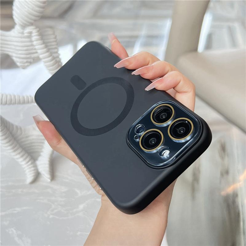 Роскошный чехол для iPhone 16 Pro Max из жидкого силикона с магнитной фиксацией Magsafe для iPhone 12 13 14 15 16 Plus Защитная крышка для объектива