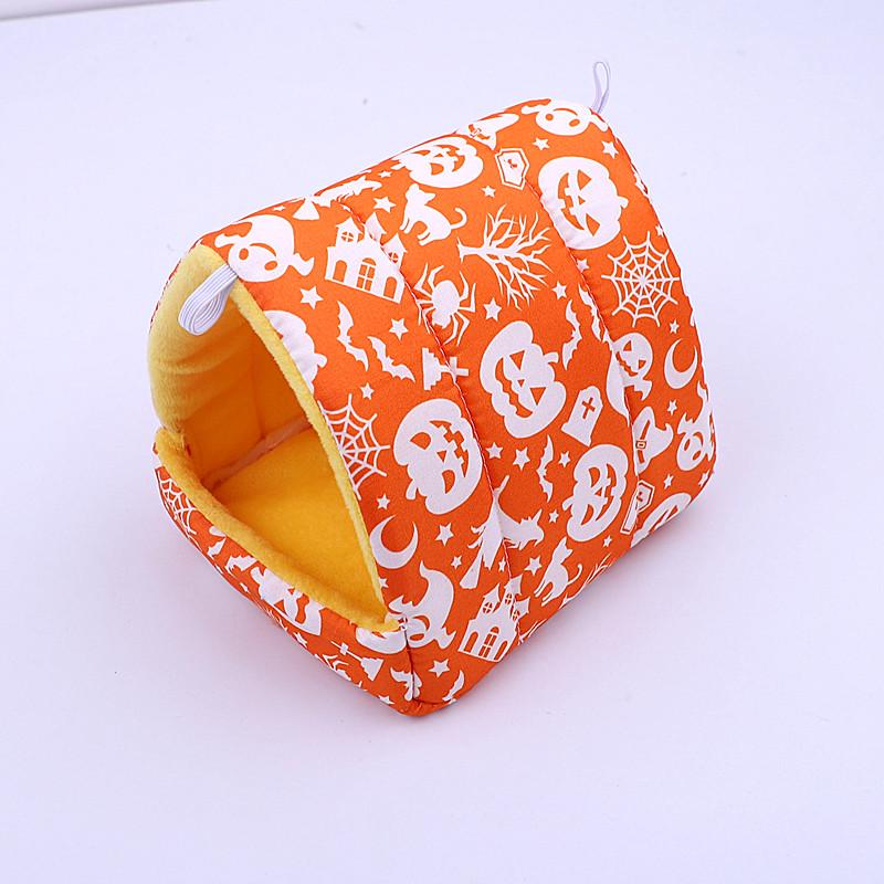 Попугай Теплый Гамак: Хлопковое гнездо из тигровой шкуры для мелких домашних животных, таких как хомяки, ежи, белки и морские свинки