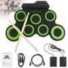 Silicone Electric Drum Kit USB 7 Pads Portable Electronic Digital Roll Up Drum