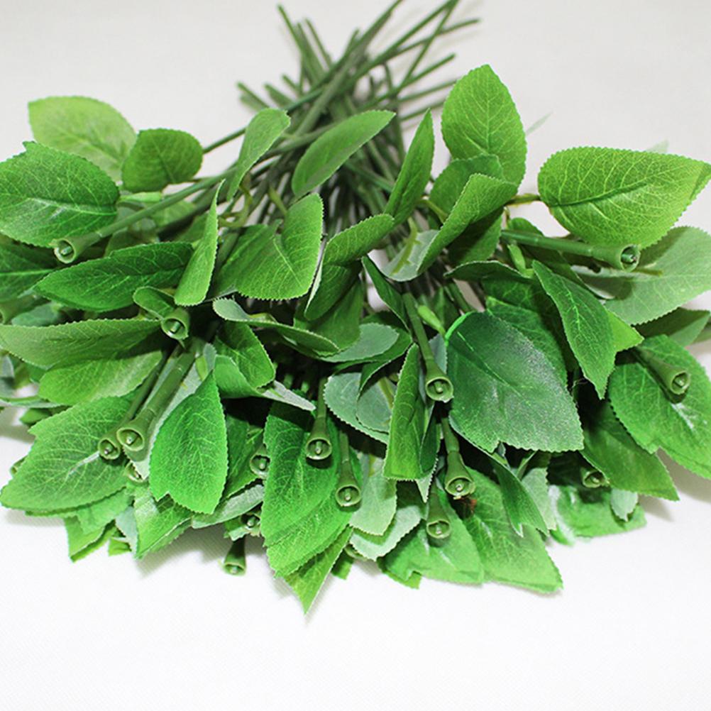 40 шт. стеблей роз из высококачественного материала, цветочные стебли, зеленая цветочная проволока, свадебные композиции, проволока ручной работы, поделки своими руками