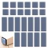 24pcs Furniture Sliders Self-Adhesive Square Rectangle Furniture Gliders Set Floor Protection Tables Heavy Movers Sliding Pad