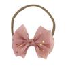 Baby Headband Headband Children's Versatile New Creative Chiffon Bronzing Bow Hair Accessories Headband Little Princess