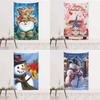 Рождественская подвесная ткань Amazon, гобелен на Хэллоуин, снеговик, день рождения, гном, настенная ткань, подвесная ткань