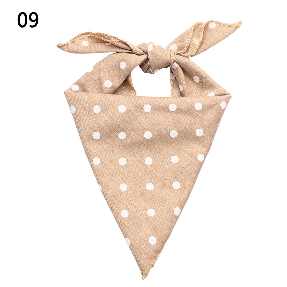 Pet Supplies Cute Plaid Dots Bib Neckerchief Pet Collars Pet Bandanas Dog Scarf Cat Neck Scarf