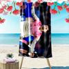 Ibrahim Maza Print Beach Towel, Large Soft Quick Dry Towel for Beach Camping Swimming
