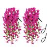 1/2Pcs Hanging Artificial Morning Glory UV Resistant Fake Flower Wedding Party Indoor Outdoor Garden Wall Hanging Faux Flower Decoration