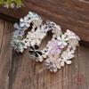 Enamel Color Irregular Flower Elastic Bracelet, Fashionable and Versatile Women's High-end Alloy Bracelet