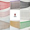 45cm Luxury Crystal Pendant Bead 15cm Width Fringed Lace Trim For Diy Wedding Dress Stage Costume Veil Tassel Sewing Crafts