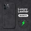 Magnetic For Magsafe Leather Case For iPhone 15 14 Pro Max 14pro 12 13 Pro Max 11 Luxury Wireless Charge Shockproof Soft Cover