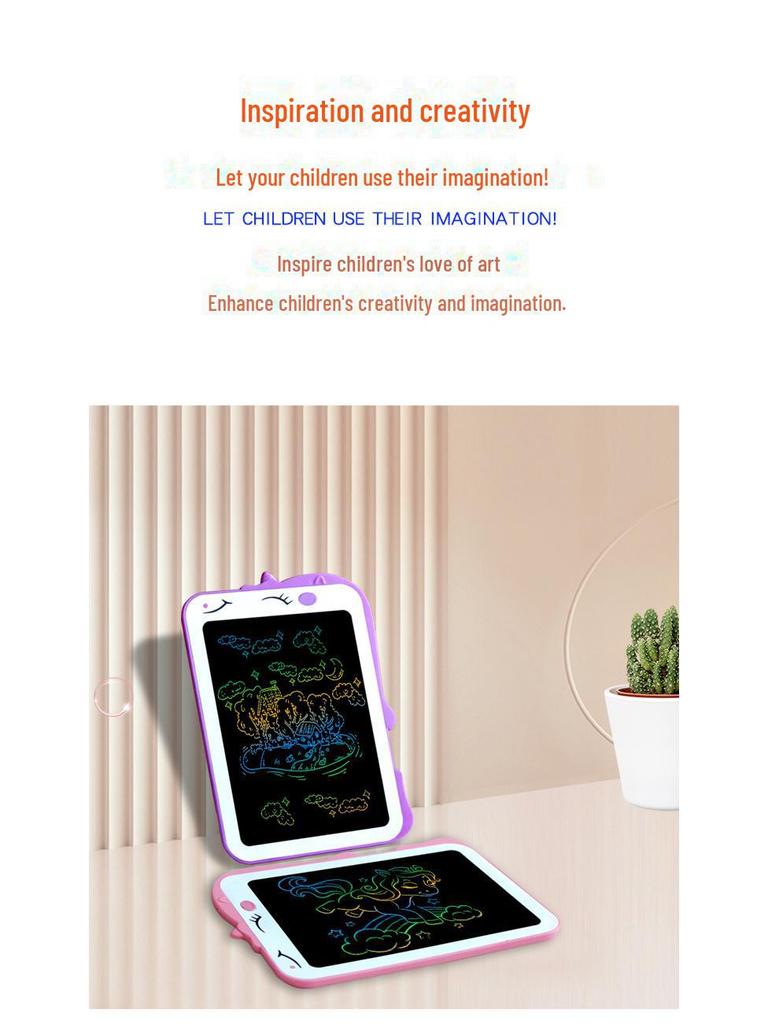 8,5-дюймовая цветная стираемая доска для рисования с ЖК-дисплеем для детей – развивающая игрушка для защиты глаз и праздничный подарок