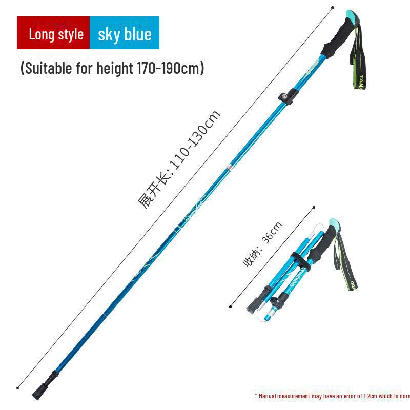 Ultra-Light Folding Aluminum Alloy Trekking Pole for Hiking