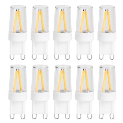 10 шт. светодиодных лампочек G9 Base 1,5 Вт AC110 В BiPin для люстры, потолочного светильника, настенного светильника