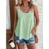 Майка с двойным плечом и круглым вырезом, внутренняя безрукавка из жаккарда, женская