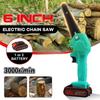 88 В 6 дюймов Мини Электрическая Цепная Пила Обрезка Цепная Пила С 2 шт. Литиевой Батареей Деревообработка Обрезка Одноручный Садовый Инструмент 3000 Вт