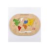 Wooden World Continents Map Montessorie Find And Plug Puzzle