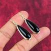 Black Onyx 925 Solid Sterling Silver Earrings, Handmade Gemstone Jewelry Earrings For Memorial Day