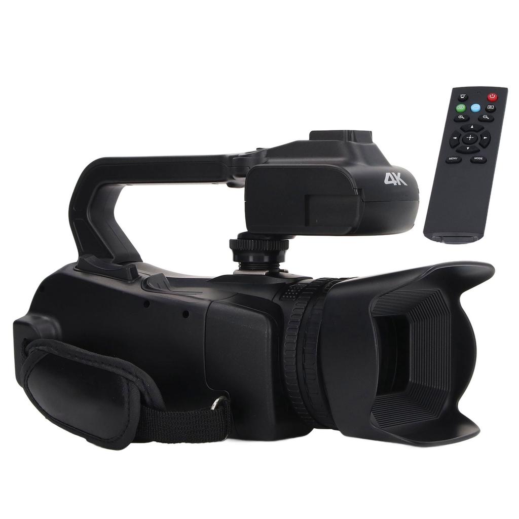 4K Video Camera Camcorder 18X Digital Zoom 4.0in Touch Screen WiFi Vlog Cameras with Microphone Handheld Stabilizer