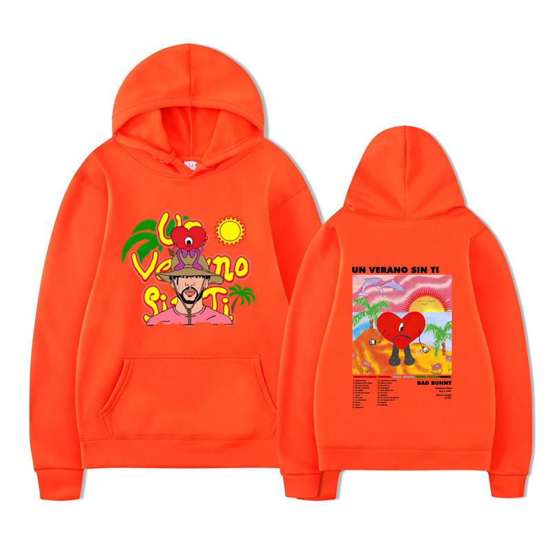 New Album Un Verano Sin Ti Peripheral Hoodie Bad Bunny Hooded Sweater Men And Women