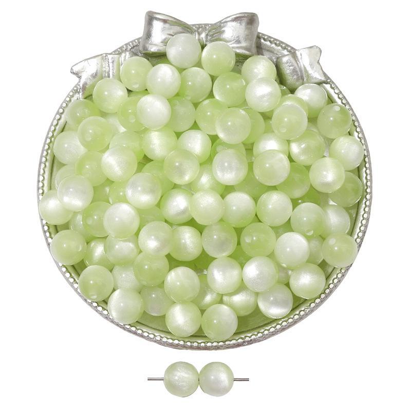 Бусины из смолы кошачий глаз для самодельных украшений: Круглые бусины для браслетов и ожерелий