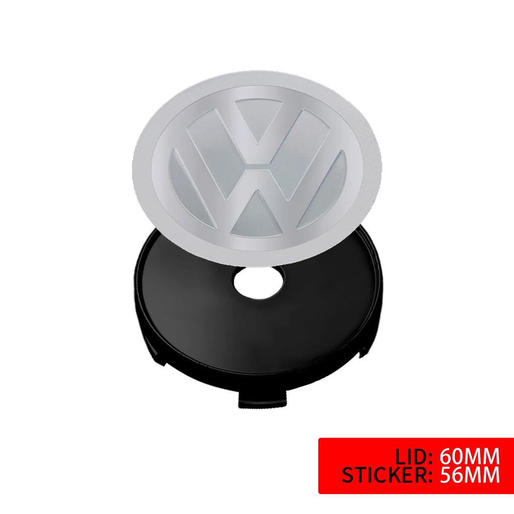 IMNOV1 VW GTI GOLF 2026 Hot For VW VOLKSWAGEN 4PCS 60MM/ 63MM/68 MM Car Wheel Center Hub Caps Tire Rim Covers Auto Accessories For Volk