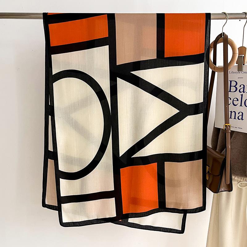 Scarfs for Women Lightweight Fashion Scarves Print Floral Pattern Scarf Shawl Wraps