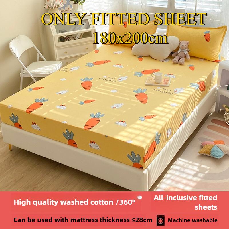 Простыня на резинке Не линяющая Не скатывающаяся Цельная простыня Нескользящая Разные размеры Постельное белье Покрывало-протектор