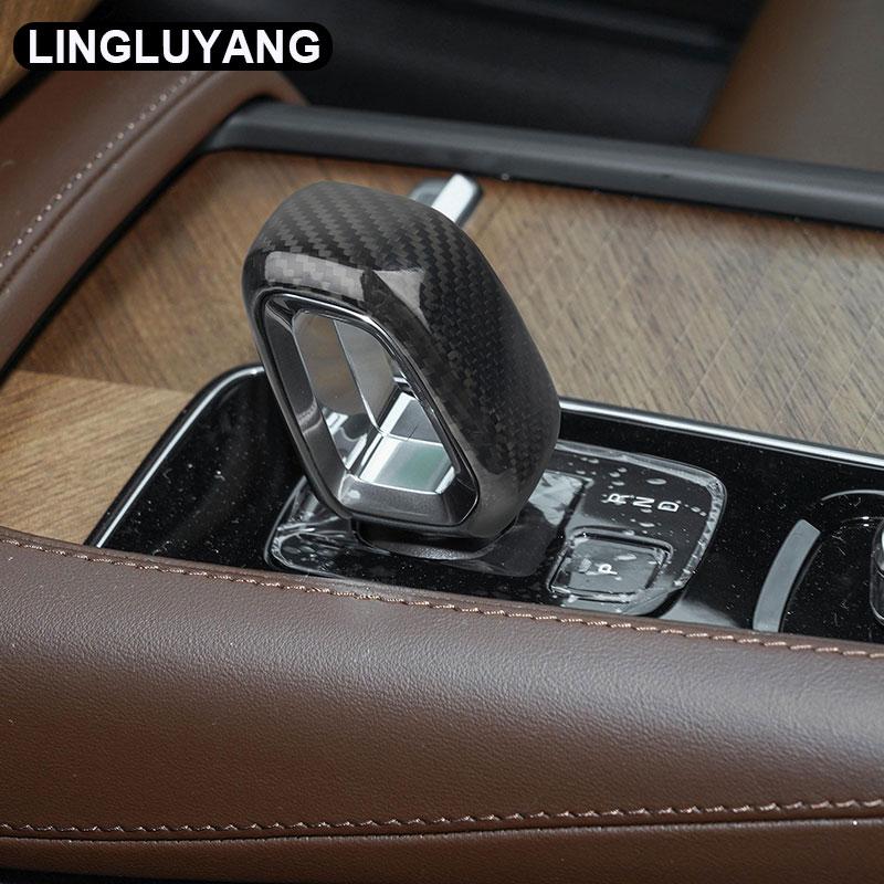 Для volvo xc60 xc90 s90 v90CC s60 v60CC XC40 C40 центральный механизм управления, декоративная крышка, автомобиль из настоящего углеродного волокна