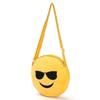 Симпатичный детский мини-кошелек с эмодзи, забавный плюшевый рюкзак с плечевым ремнем