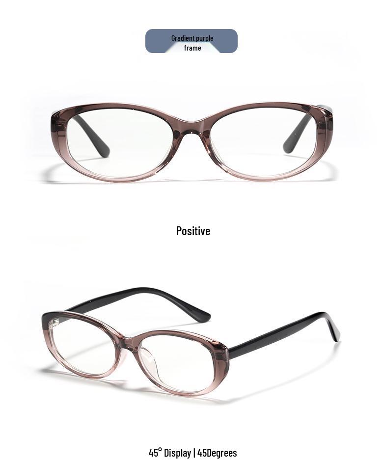 83001 Сверхлегкая ретро оправа для очков из TR90, Готовая для миопии, Защита от синего света, с вставными дужками