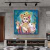 Lord Bal Krishna Hindu God Canvas Painting Religious Hinduism Posters and Prints Wall Art for Home Decoration Cuadros Wall Art