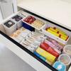 4PCS Wall Mounted Hanging Storage Box Plastic Drawers Hanging Organizer  Kitchen