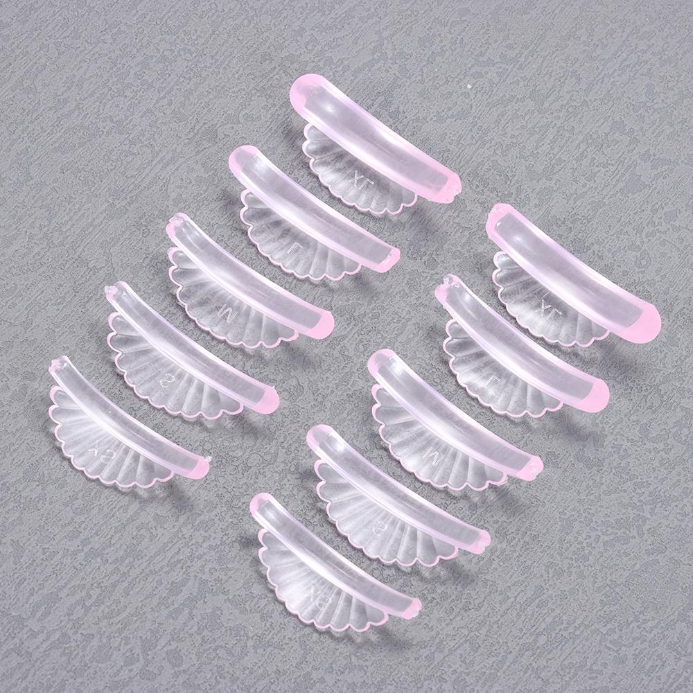 5 пар наращивания ресниц, щипцы для завивки ресниц, многоразовые липкие стержни для ресниц