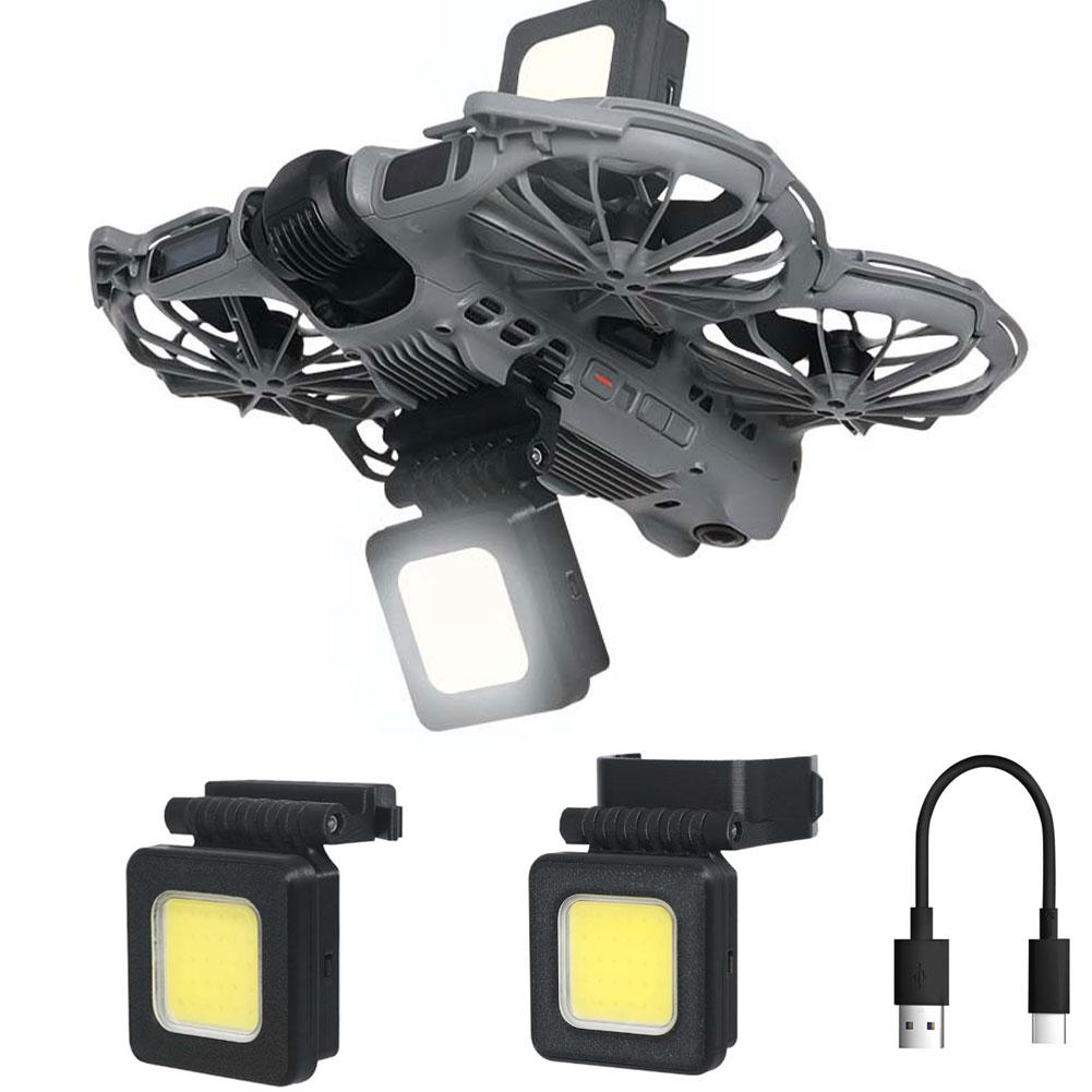 For DJI Neo 2 Multi-function Night Flight Navigation Light Rechargeable Top Bottom LED Searching Flashlight Drone Accessories