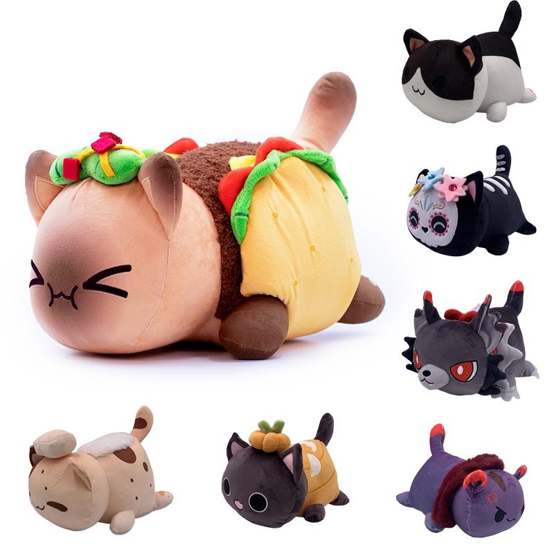 Очаровательная плюшевая игрушка Aphmau Skull Taco Pumpkin Bread Cat Meemeows для домашнего декора