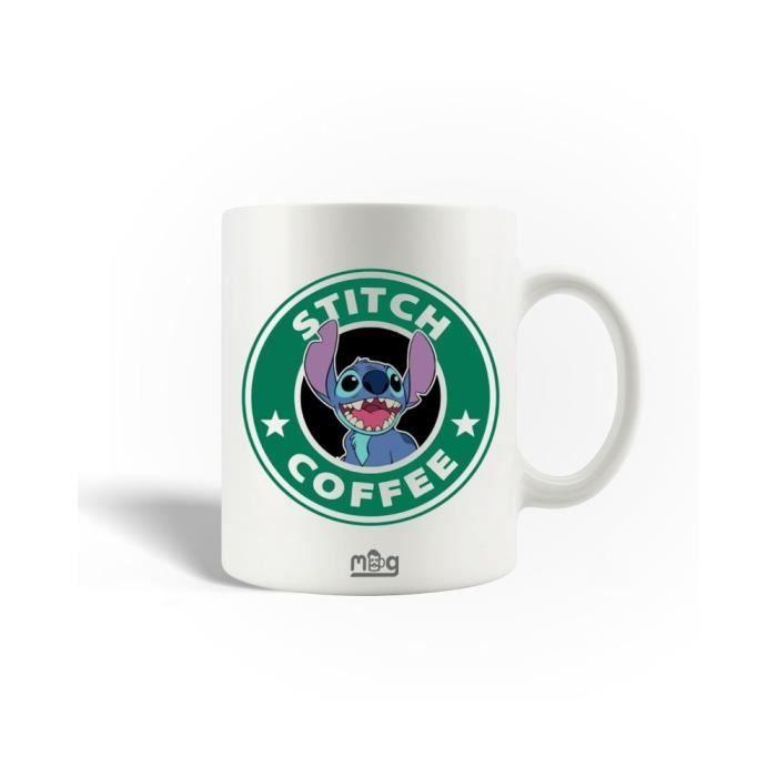 Кружка - Starbuck - Стич - Керамика - Черный - 30кл - Подходит для мытья в посудомоечной машине