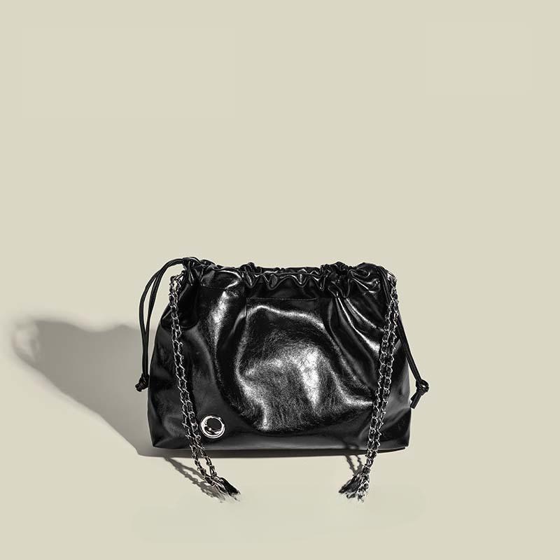 Сумка-тоут на одно плечо для женщин, сумка для поездок на работу, плиссированная сумка-цепочка, сумка-подмышка, универсальная сумка через плечо