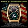Frank Miura Watch FRANK MIURA Macau Gambling Watch Reprint Dice Casino Limited Edition Black Men's