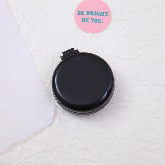 Складная дорожная расческа-зеркало-щетка для волос Портативная мини-карманная расческа Компактный дизайн Зеркальная расческа для укладки на ходу для всех типов волос