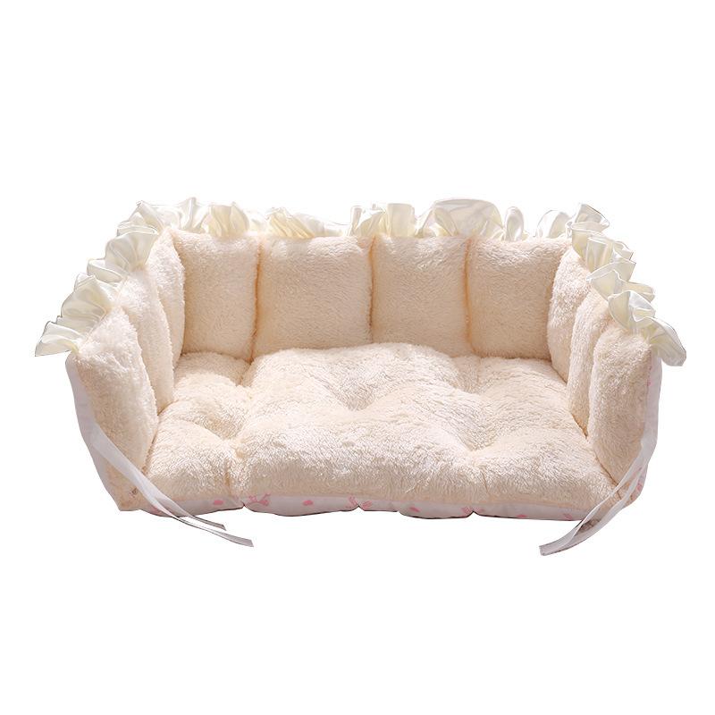 Зимняя плюс бархатная и утолщенная клетка для кошек, привязывающее гнездо, ограждение для клетки для кошек, чтобы сохранять тепло, ремни для гнезда для кошек могут закрепить коврики для кошек