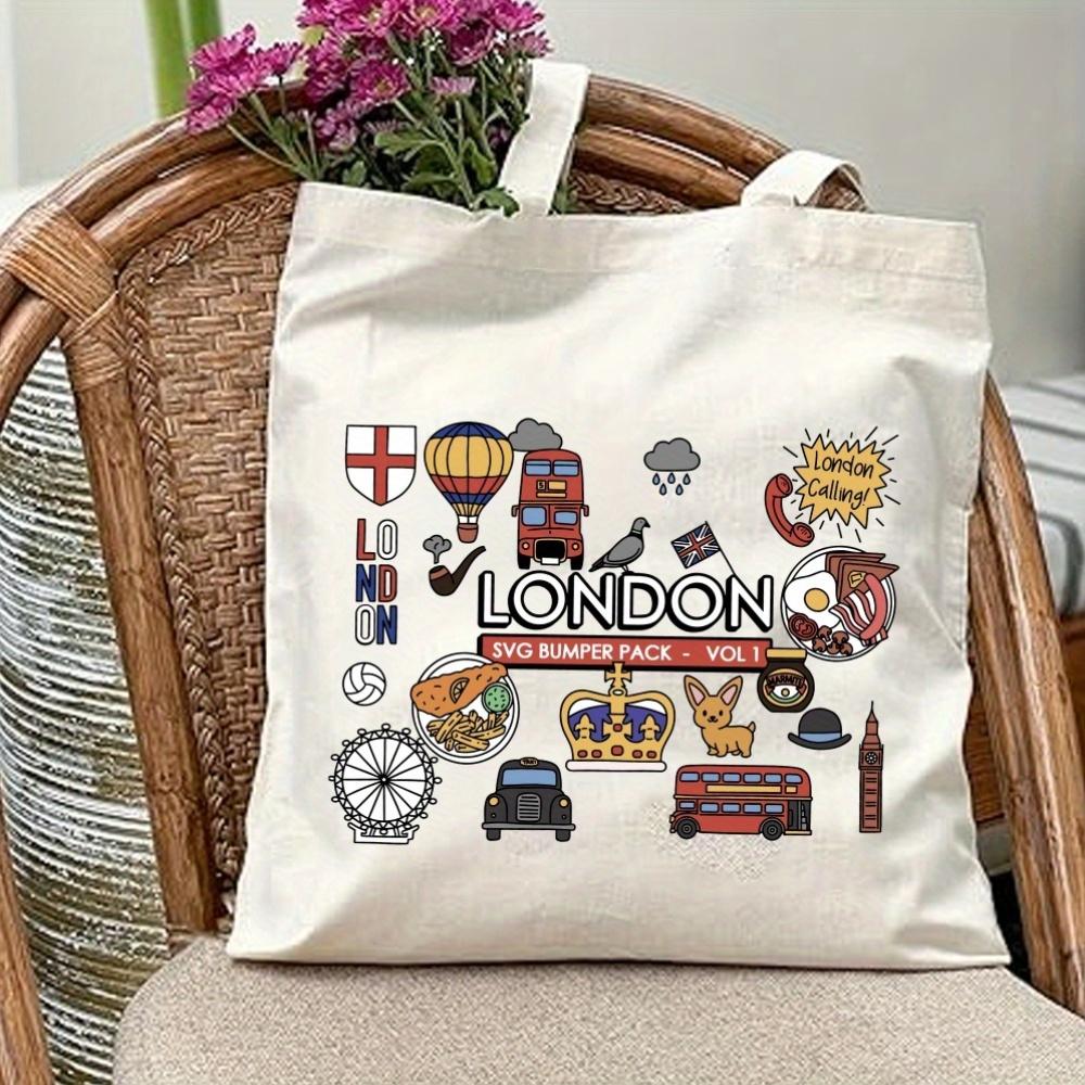 Durable Canvas Tote Bag Death Poet Society Dark College Pattern Book and Flower Shoulder Bag Shopping Foldable