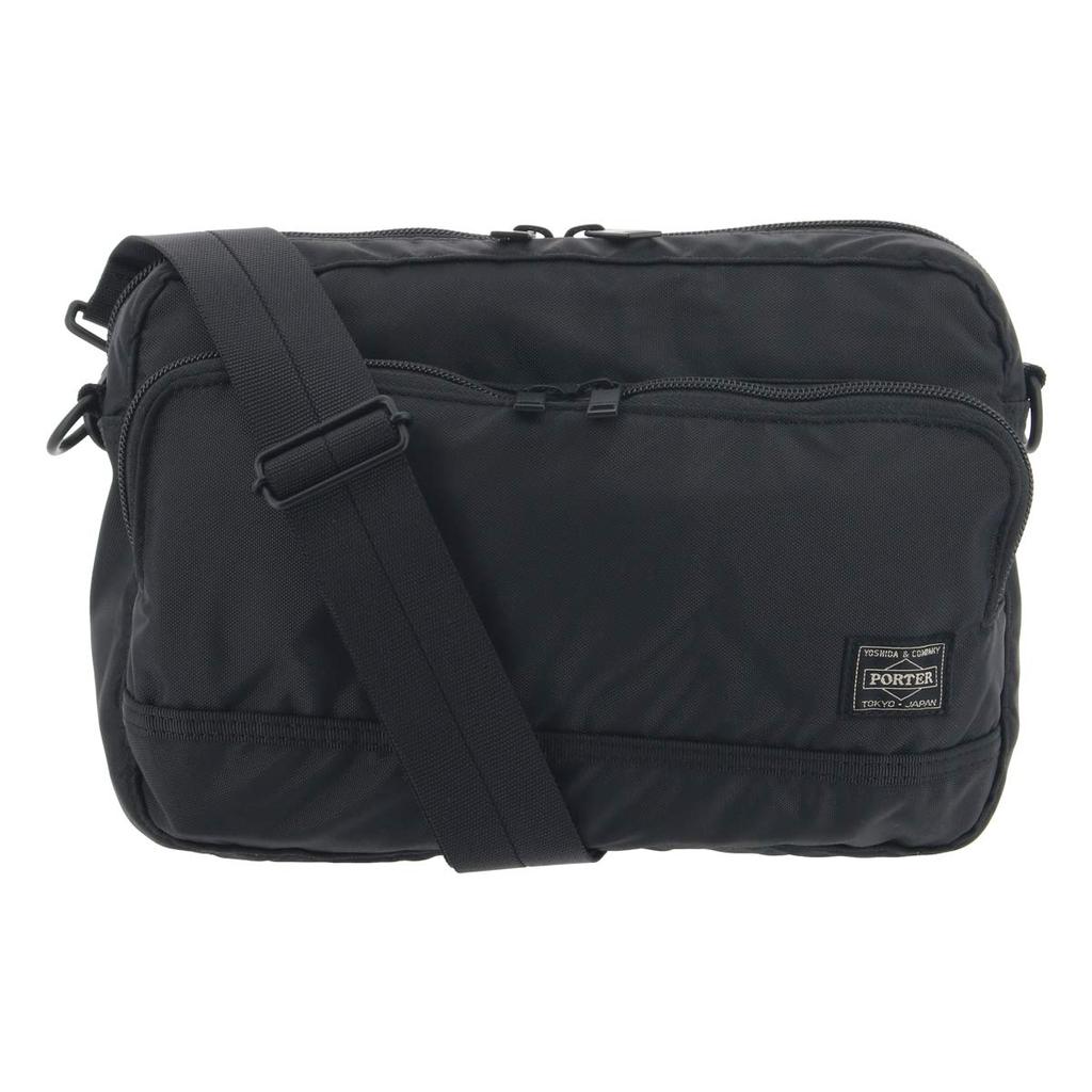PORTER Flash Shoulder Bag Black Made in Japan 689-05949 Nylon Canvas