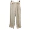 GALERIE VIE Linen Blend Wide Pants 34 Beige Women Used