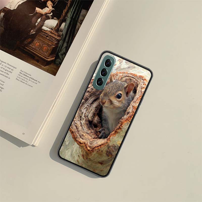 Forest Squirrels Foraging For Food Phone Case for Samsung A54 A14 A24 A34 A17 A37 A57 A55 A35 A25 A15 A07 A05S A04S A12 A22 A32